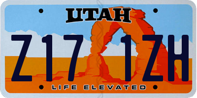 UT license plate Z171ZH