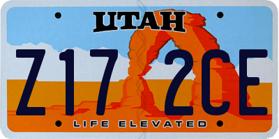 UT license plate Z172CE