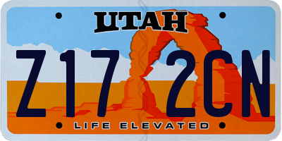 UT license plate Z172CN