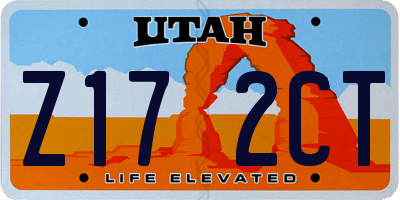 UT license plate Z172CT