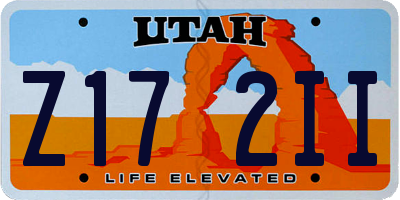 UT license plate Z172II