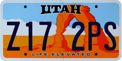 UT license plate Z172PS