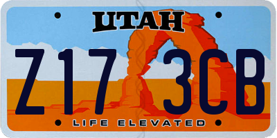 UT license plate Z173CB