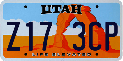 UT license plate Z173CP