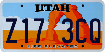 UT license plate Z173CQ