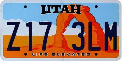 UT license plate Z173LM