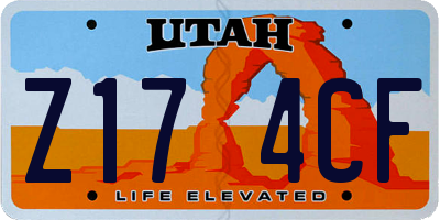 UT license plate Z174CF