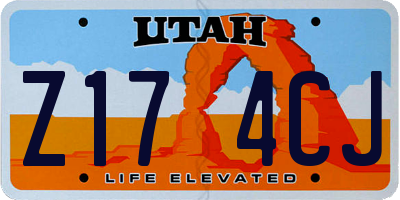 UT license plate Z174CJ