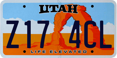 UT license plate Z174CL