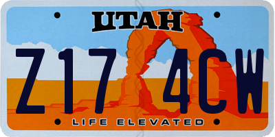 UT license plate Z174CW