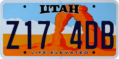 UT license plate Z174DB