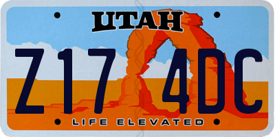 UT license plate Z174DC