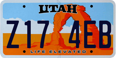 UT license plate Z174EB