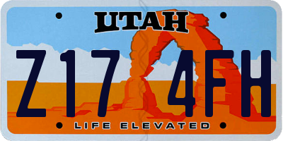 UT license plate Z174FH