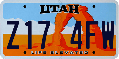 UT license plate Z174FW
