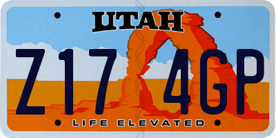 UT license plate Z174GP