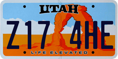 UT license plate Z174HE