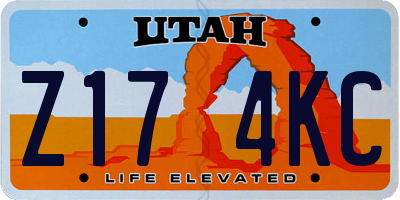 UT license plate Z174KC