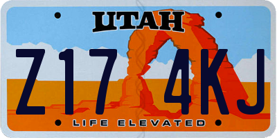 UT license plate Z174KJ