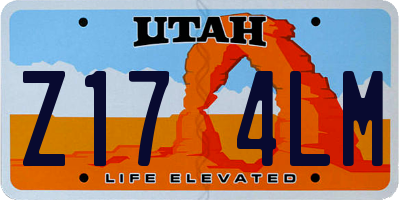 UT license plate Z174LM