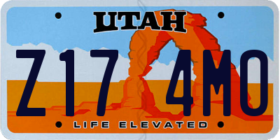 UT license plate Z174MO