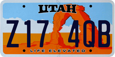 UT license plate Z174QB