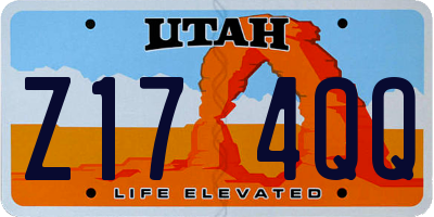 UT license plate Z174QQ