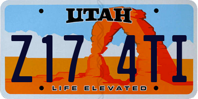 UT license plate Z174TI