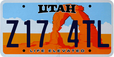 UT license plate Z174TL