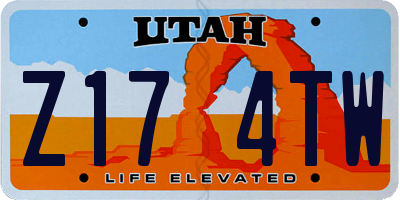 UT license plate Z174TW