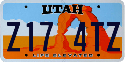 UT license plate Z174TZ