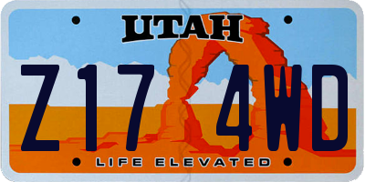 UT license plate Z174WD
