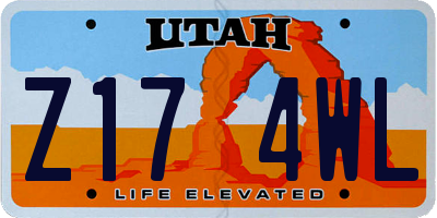 UT license plate Z174WL