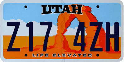 UT license plate Z174ZH