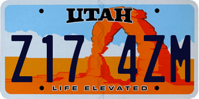 UT license plate Z174ZM