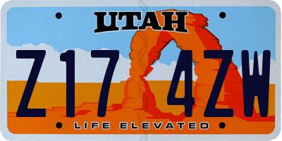 UT license plate Z174ZW