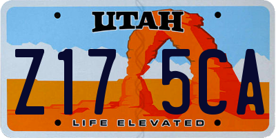 UT license plate Z175CA