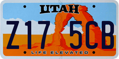UT license plate Z175CB