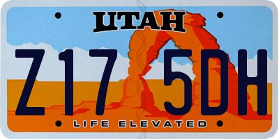 UT license plate Z175DH