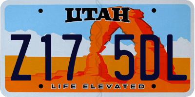 UT license plate Z175DL