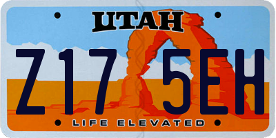 UT license plate Z175EH