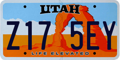 UT license plate Z175EY