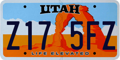 UT license plate Z175FZ