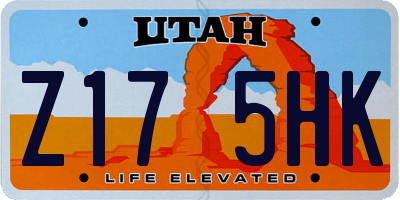 UT license plate Z175HK