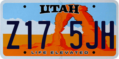 UT license plate Z175JH