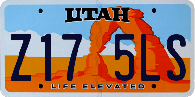 UT license plate Z175LS
