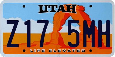UT license plate Z175MH