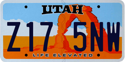 UT license plate Z175NW