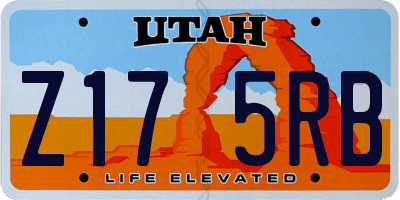 UT license plate Z175RB