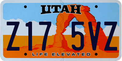UT license plate Z175VZ